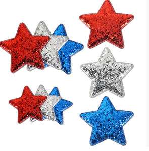 Día del Trabajo <span class=keywords><strong>DE</strong></span> LA Independencia Americano EE. UU. Decoraciones para mujeres Diseños <span class=keywords><strong>de</strong></span> la bandera americana Sparky Rojo Blanco Azul Pinzas para el cabello patrióticas - Product Image 5