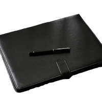 Cartera de negocios de cuero PU A4 personalizada, carpeta de archivos con hebilla magnética, soporte para documentos, Portapapeles de oficial de negocios, Bolsa duradera