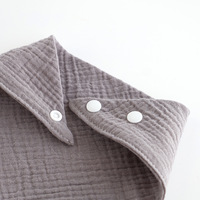Bavoirs triangulaires en mousseline de coton DJK Premium pour bébé, foulard bandana quatre couches en coton doux, respirant, imperméable et résistant aux taches, couleur unie
