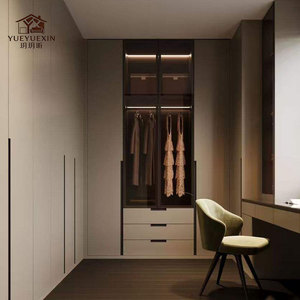 <span class=keywords><strong>Armadio</strong></span> in Legno Personalizzato Bicolore <span class=keywords><strong>con</strong></span> Design Moderno e Salvaspazio - Product Image 3