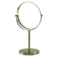 Miroir de courtoisie à base de marbre de luxe Miroir grossissant personnalisé Miroir de table double face pour l'habillage