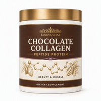 Bubuk Kolagen Peptida Cokelat Bebas Gula untuk Mendukung Otot & Kulit