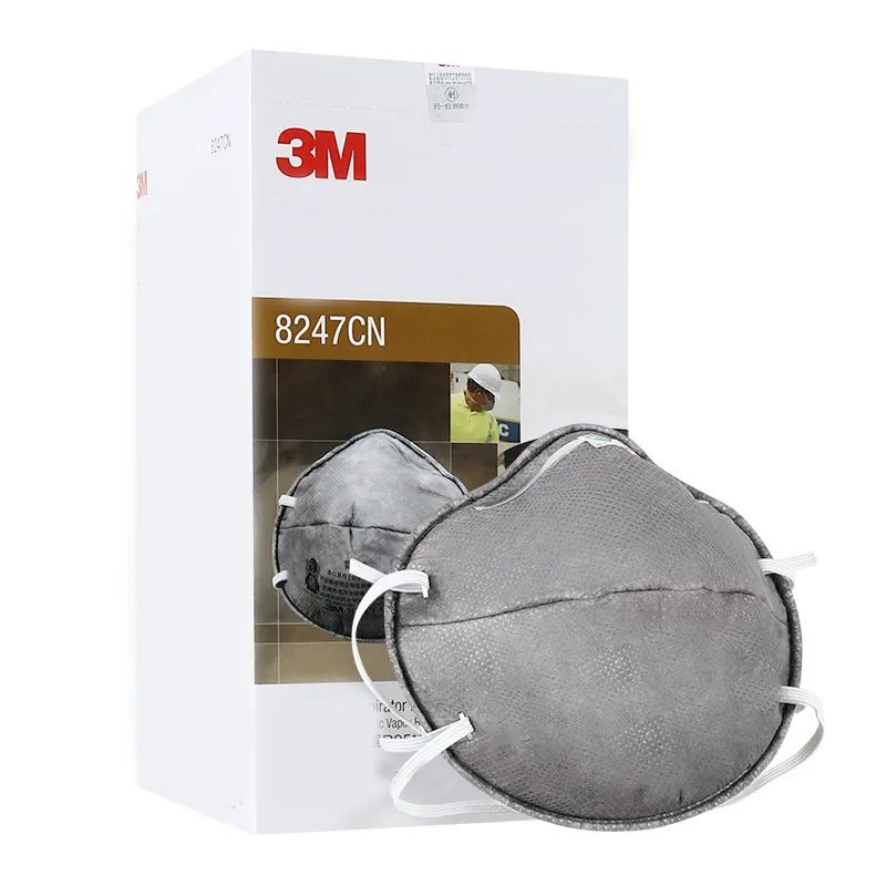 3M 8247CN Staubschutz-Sicherheitsmaske Säurenresistente Gas-Atmungsschutzmaske