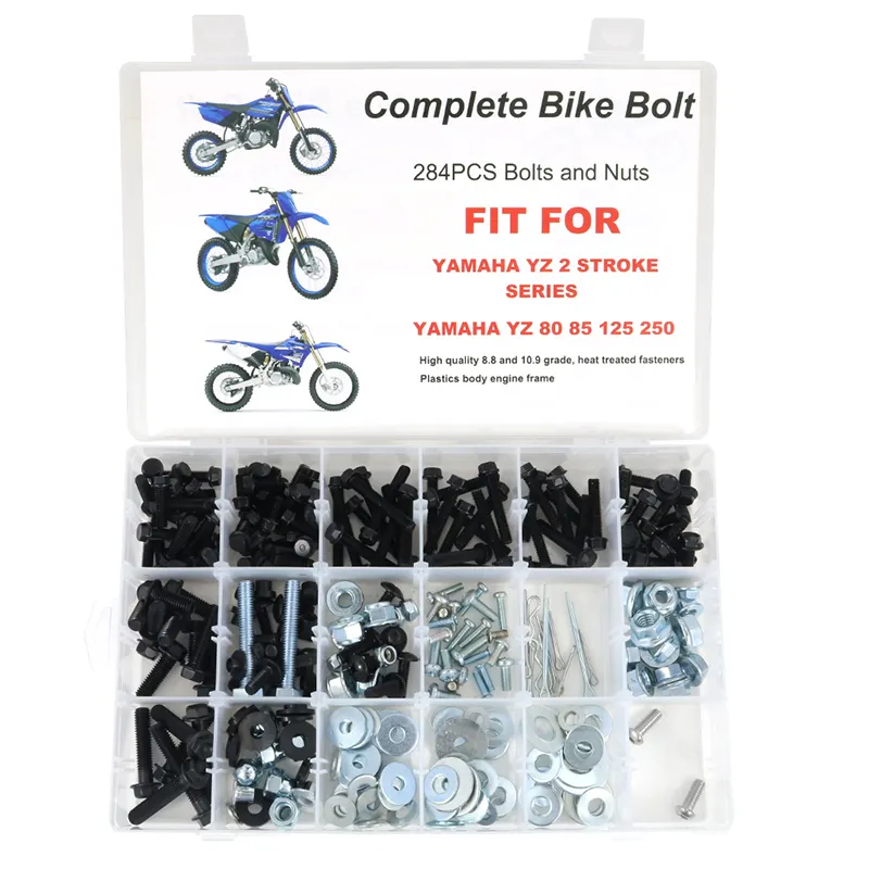 Waximoto Geschikt Voor Yamaha Yz80 Yz85 Yz125 Yz250 Stalen 10.9 Moer En Bout Assortiment Kit