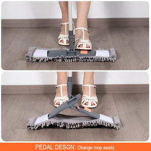 ערכת אבק מיקרופייבר עם ידית ארוכה רטובות ויבשות לכידת שיער לחיות מחמד ואבק רב תכליתי עבור רצפות עץ - Product Image 4