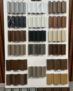 Panel de pared tablero coextrusión WPC <span class=keywords><strong>fachada</strong></span> hay revestimiento de vinilo para casa WPC panel de pared decorativo - Product Image 5