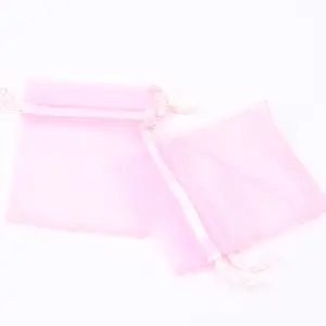 Wholesale Organza Drawstring Bag Custom Printed Colorful Organza Gift Bag For Packaging