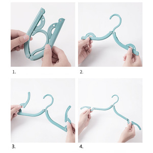 <span class=keywords><strong>Cintre</strong></span> à vêtements pliable multifonctionnel pour voyage avec sac de rangement, gain de place, <span class=keywords><strong>cintre</strong></span> à vêtements portable pour voyages d'affaires - Product Image 4