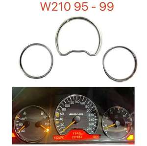 Nieuwe populaire auto dashboard meter chromen <span class=keywords><strong>ring</strong></span> trim hoge kwaliteit voor Mercedes W210 W140 W124 W126 W163 E S ML Klasse accessoires - Product Image 4