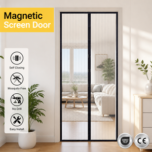 Moustiquaire magnétique Aodu pour porte, auto-fermante, sans perçage, rideau en maille anti-insectes pour porte coulissante et patio, vente en gros usine - Product Image 1