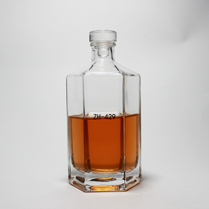 Hot bán sáng tạo ưa thích 500ml tinh thần Gin Rum Tequila rỗng Whisky <span class=keywords><strong>Vodka</strong></span> rượu chai thủy tinh - Product Image 6