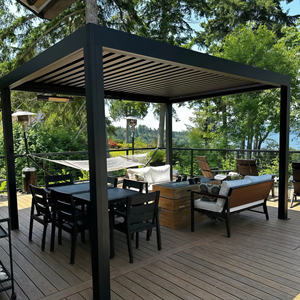 Pavillon en aluminium de belvédère de balcon automatique avec la pergola extérieure de résistance au <span class=keywords><strong>vent</strong></span> de rideaux - Product Image 3