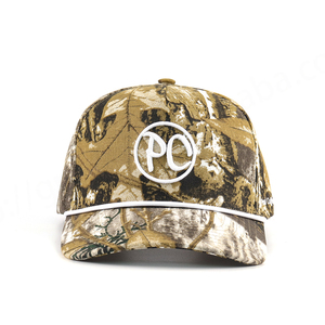 Venta al por mayor de secado rápido Camo Golf Hat Laser Cut Hole Design Gorra de béisbol de moda con personalizado 3D bordado Logo comprobado - Product Image 3