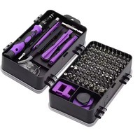 Juego de Destornilladores Multifuncionales 115 en 1 con Estuche Rígido para Reparación de Teléfonos Móviles, Operación Manual, OEM