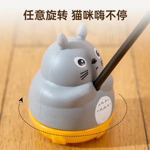 Baguette de chatouillage pour chat, longue poignée, jouet pour chat, aide à l'auto-entretenissement et à l'animation, stimule l'énergie, avec clochette, résistant aux morsures - Product Image 4
