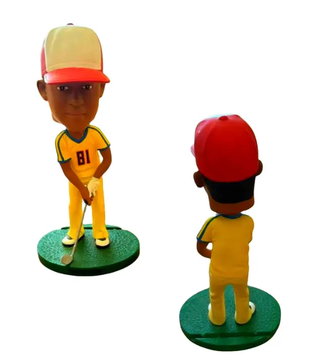 The Perfect Gift for the Avid Golfer Tiger Woods Tiny Champ Bobblehead Resin Craft Sports Themed Hotel Lobby