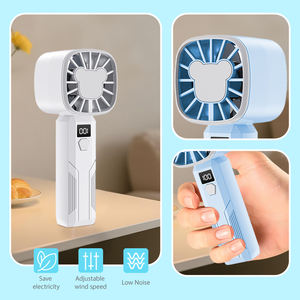 Hiển Thị Kỹ Thuật Số Xách Tay Mini Cầm Tay <span class=keywords><strong>Fan</strong></span> USB Có Thể Sạc Lại Năm Tốc Độ Gió Cầm Tay <span class=keywords><strong>Fan</strong></span> - Product Image 5