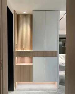 Mueble Zapatero de Madera Maciza Blanca, Mueble de Salón Moderno de Tamaño Personalizado, Duradero y Ecológico para Villas y Hoteles - Product Image 1