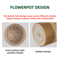 Pot de fleurs vertical moderne de luxe durable pour jardin suspendu intérieur-extérieur, avec trou de drainage, en matériau PP, capacité 30L, léger, pour la maison