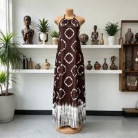 Nouvelle Robe Décontractée Ample Imprimée à Col Halter Grande Taille pour Femmes Africaines – Vente en Gros