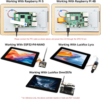 AISmartlink Waveshare 7 inç DSI Kapasitif Dokunmatik Ekran Raspberry Pi 5/4B/3B/CM3/3+/4 ile Uyumlu 720x1280 IPS Panel