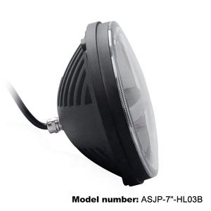 Round 7 inch 40W Reflector LED Headlight High/LOW Beam Projector 12v led Head light <span class=keywords><strong>Cree</strong></span> Chip bulb for Jeep Wrangler JK LJ CJ - Product Image 4