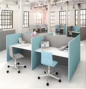 Bilgisayar masası Modern ofis masası 8 kişi bölme ofis iş istasyonu tezgah komple ofis yazı masası - Product Image 2