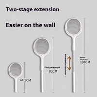 Tapette à moustiques électrique à angle réglable Tapette télescopique rotative pour lutte antiparasitaire intelligente Vente en gros