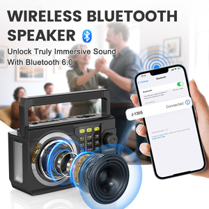 <span class=keywords><strong>Radio</strong></span> AM FM sans fil solaire, batterie AA, lecture de carte TF/<span class=keywords><strong>USB</strong></span>, <span class=keywords><strong>rechargeable</strong></span> par <span class=keywords><strong>USB</strong></span>-C, <span class=keywords><strong>radio</strong></span> transistor portable avec lampe torche - Product Image 5