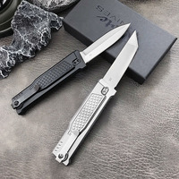 Couteau à gravité tactique d'extérieur EDC, lame en acier D2, manche en aluminium T6, pour la survie, la chasse et le camping