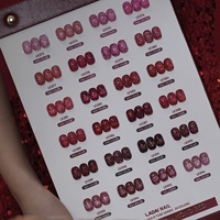 ZRKGEL Meilleure Vente Premium 24 Couleurs Ladai Glitter Set Série Rouge Fournisseur en Gros Gel Pailleté Longue Durée Hautement Pigmenté