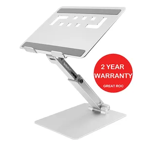 महान Rochot बिक्री ऊंचाई समायोज्य तह खड़े लैपटॉप सामान लैपटॉप स्टैंड पोर्टेबल स्थिर foldable लैपटॉप टेबल स्टैंड