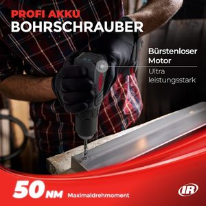 สว่านไร้สาย Ingersoll Rand D3141 ขนาด 1/2 นิ้ว 20V แบตเตอรี่ลิเธียมไอออนแบบไร้แปรงถ่าน เครื่องมือระดับมืออาชีพ - Product Image 2