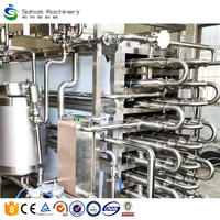 Stérilisateur de lait UHT à haute efficacité-Pasteurisateur multifonctionnel pour jus, thé, boissons gazeuses