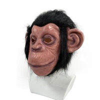 Halloween Animal Masque Latex Gorille Tête de Singe Monstre Grande Bouche Singe Costume Prop
