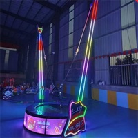 Structure en fibre de verre sur le thème de la musique, parc touristique, trampoline à bungee, divertissement mobile pour enfants, manège d'amusement