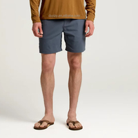 Short de gymnastique léger Topogrid de 5 pouces pour hommes séchage rapide extensible en nylon Ripstop décontracté poches fixes à la taille pour la pêche athlétique