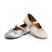 Ballerines en cuir véritable pour femmes - Légères, respirantes, douces, tendance mode été printemps automne