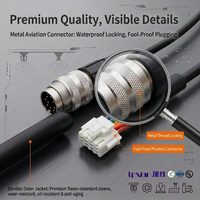 Câble de connexion M12 7 broches femelle aviation vers connecteur PHSD 2,0 mm pour équipement d'automatisation