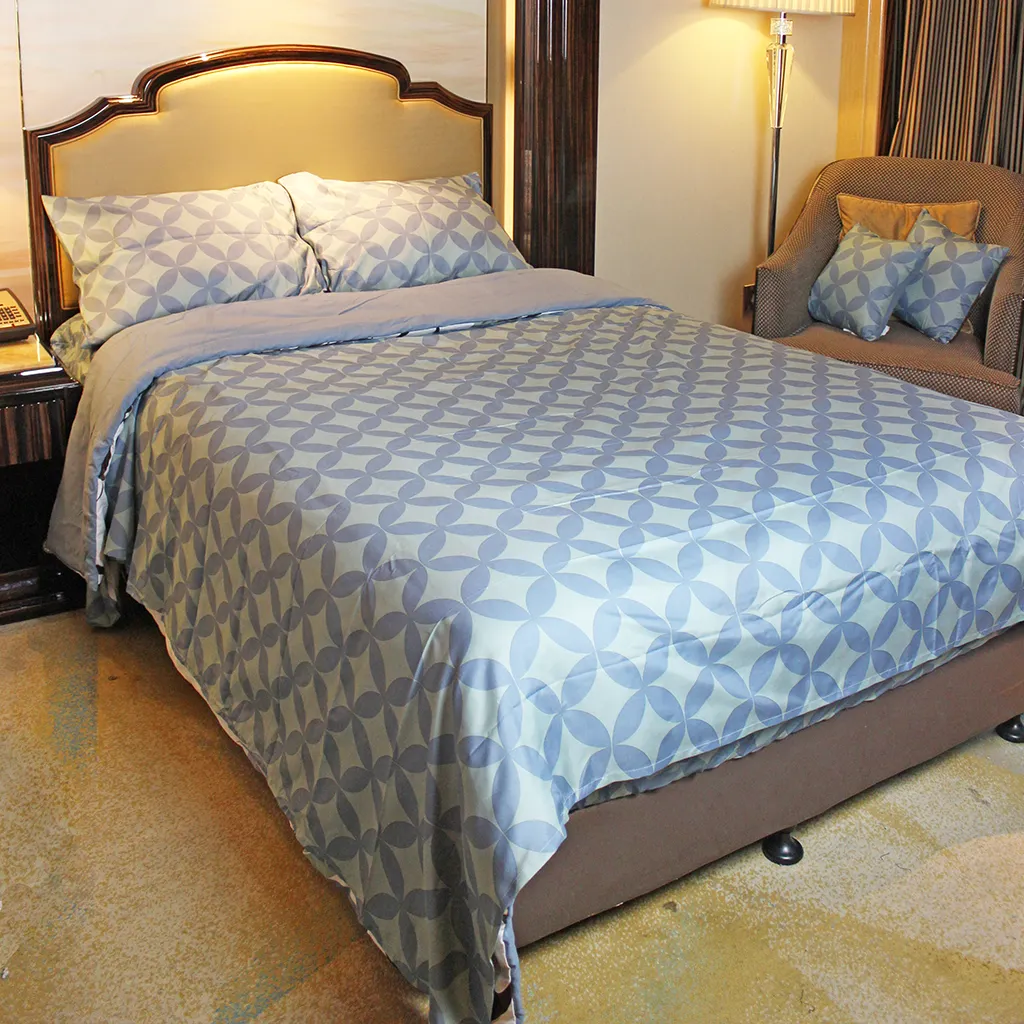 थोक सस्ता डिजाइनर बिक्री खरीदें मलमल रजाई 7 टुकड़ा रानी या राजा आकार लक्जरी बिस्तर शीट होटल देनेवाला सेट