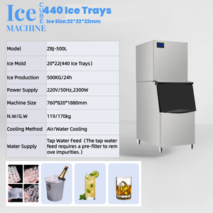 Machine à glaçons pour poissonniers 500 kg/24h Machine à glaçons commerciale pour marché aux fruits <span class=keywords><strong>de</strong></span> <span class=keywords><strong>mer</strong></span> - Product Image 2