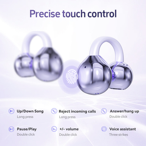 <span class=keywords><strong>Casque</strong></span> sans fil de style nouveau pour le gaming et le sport, avec clip d'oreille, subwoofer OEM, suppression du bruit LED, écouteurs intra-auriculaires, vente en gros - Product Image 3