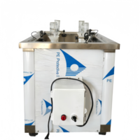 Machine à laver semi-automatique à 4 têtes pour bouteilles en plastique Machine à laver et à sécher les bouteilles de parfum en verre Machine de nettoyage 2 en 1