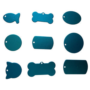 Etiqueta de identificación de mascota en forma de círculo, etiquetas de nombre de perro de <span class=keywords><strong>metal</strong></span> de aluminio - Product Image 4