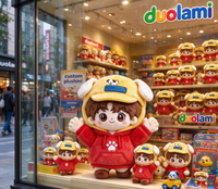 Peluche personnalisée de personnage de dessin animé, adorable poupée en peluche pour souvenir, OEM ODM, peluche personnalisée