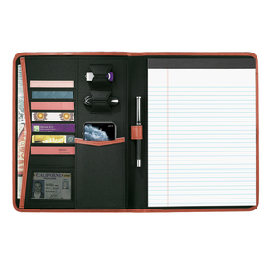 Nhà Máy Văn Phòng tổ chức <span class=keywords><strong>A4</strong></span> PU da danh mục đầu tư tập tin giấy thư mục Túi với dây kéo trình bày thư mục trường hợp - Product Image 2