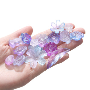 Acrylic Frosted Mixed Shape <b>Beads</b> 20g Pack For Jewelry Making DIY Accessories - Product Image 4