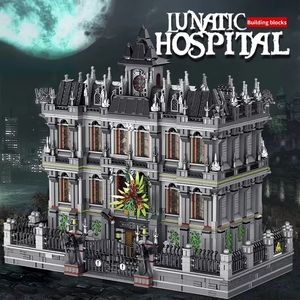 Panlos 613002 MOC Hospital de Asilo para Locuos, Villa con Iluminación, Modelo de Ladrillos para Ensamblar, Juguetes DIY, Sets de Bloques de Construcción de Arquitectura - Product Image 2