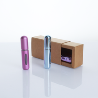Mini flacon pulvérisateur de parfum en aluminium rechargeable de 5 ml, format voyage, mignon, vente chaude, directement de l'usine, en gros