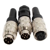 IP67 étanche AISG 2Pin 4Pin 8Pin 12Pin 16Pin un Code M16 connecteur de capteur d'aviation circulaire mâle femelle prise de courant pour l'alimentation